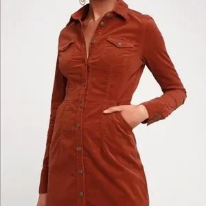 Free People Dresses Free People Dynomite Corduroy Mini Poshmark